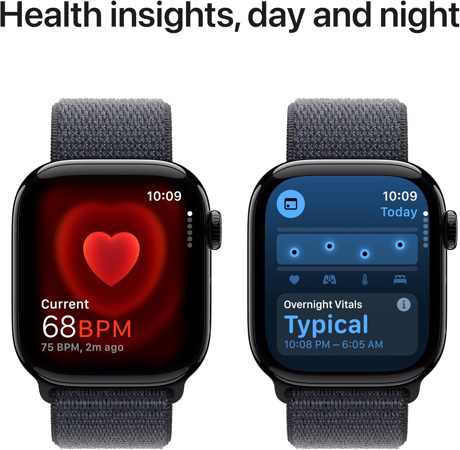 Apple Watch Series 10 [GPS + Cellular 42mm case] Smartwatch with Jet Black Aluminum Case with Ink Sport Loop. Fitness Tracker, ECG App, Always-On Retina Display, Carbon Neutral