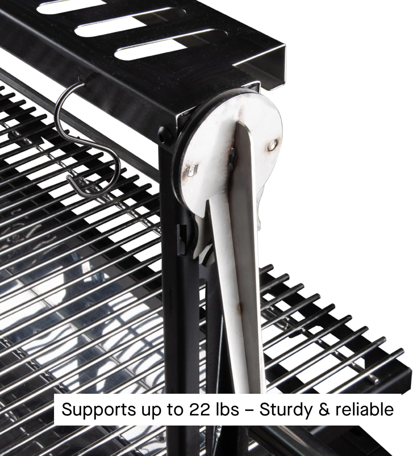 Charcoal Grill Maiten - Freestanding Santa Maria Barbecue, Adjustable Height, Detachable Front Cover, 22 lbs Capacity - Ideal for Camping