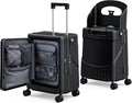 24' Ride-On CHECKED Luggage with Child Seat – Kids Travel Stroller Suitcase | 40L Large Capacity, USB Port & TSA Lock | Durable ABS+PC Hard Shell