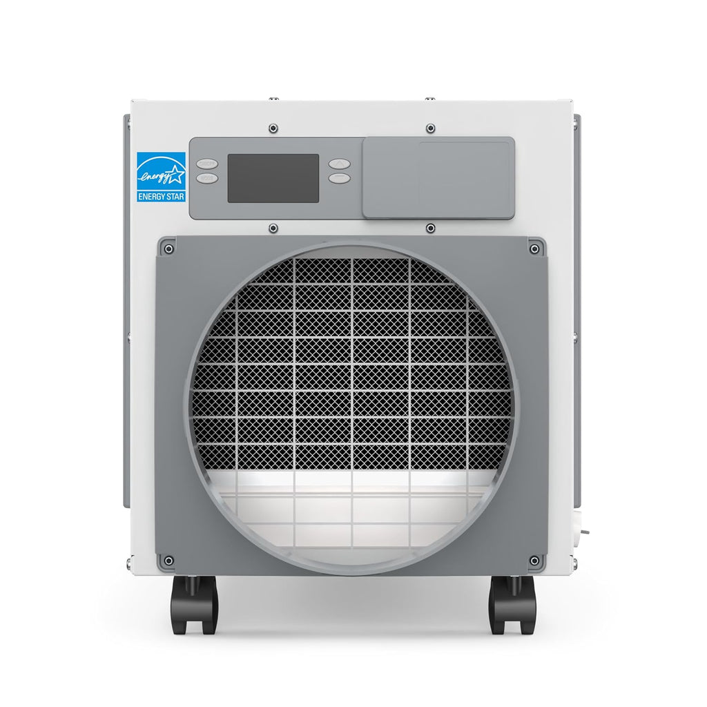 AprilAire E100C Pro 100-Pint Whole-House Dehumidifier with Castors, Energy Star Certified, Commercial-Grade Whole-Home Dehumidifier for Basement, Crawlspace, or Whole House up to 5,500 sq. ft.