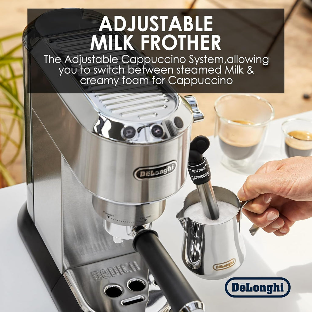 De'Longhi EC685M Dedica Deluxe Automatic Espresso Machine,35 oz, 1, Metallic