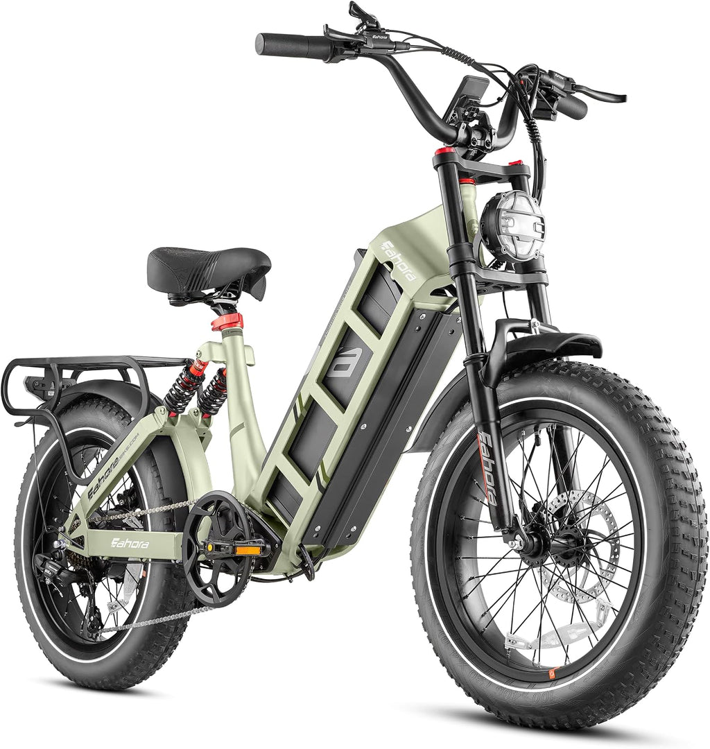eAhora 2026 Juliet Pro 2 43-31Mph Electric Bike for Adults 5400W Dual Motor Ebike 60V/70Ah 48V/60Ah 200+Miles Long Range Electric Bicycle 20' Fat Tires Full Suspension Electric Mountain Bike