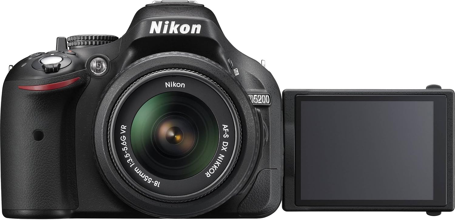 Nikon D5200 24.1 MP CMOS Digital SLR with 18-55mm f/3.5-5.6 AF-S DX VR NIKKOR Zoom Lens (Black)