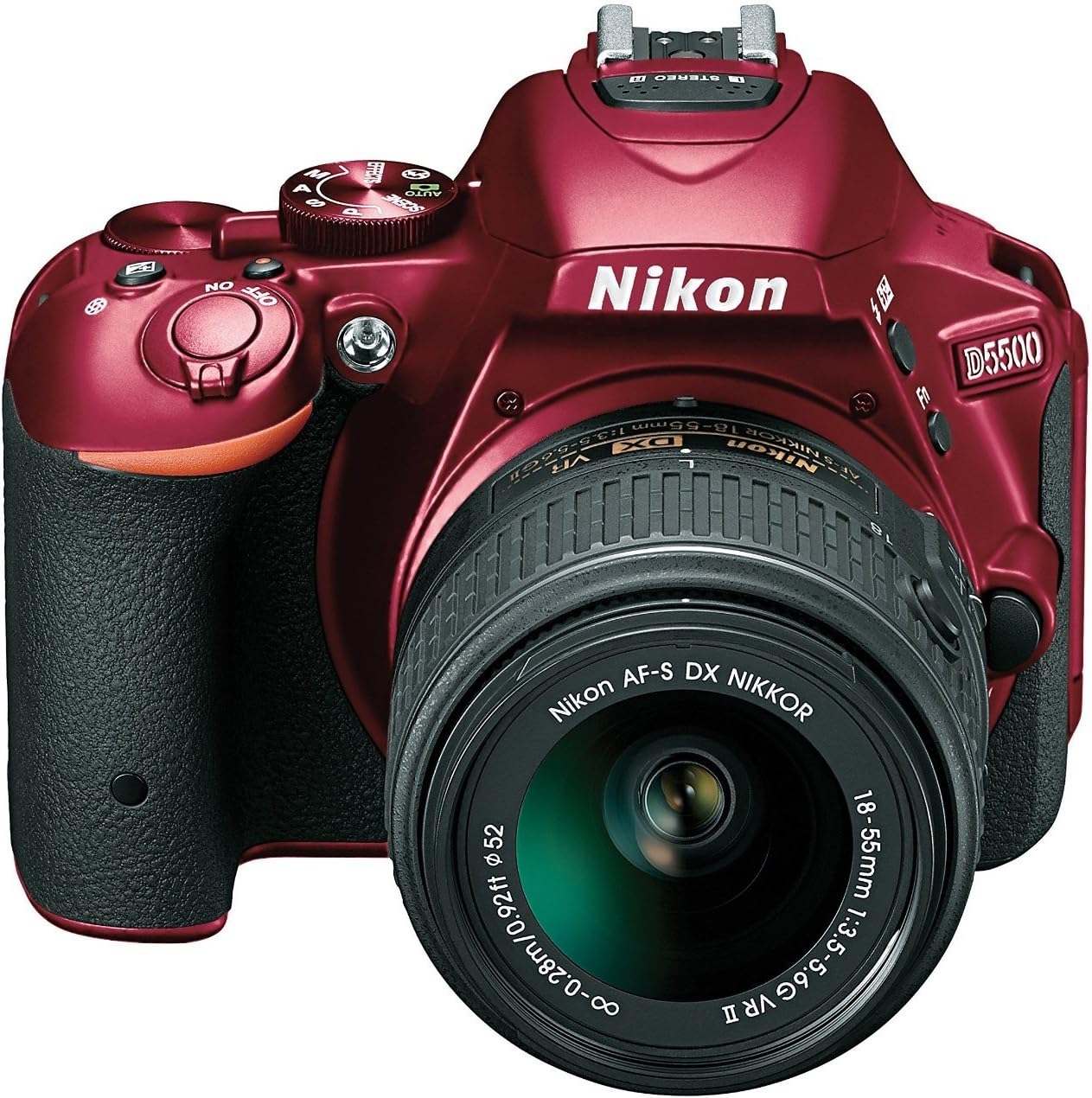 Nikon D5500 DX-format Digital SLR w/ 18-55mm VR II Kit (Red)