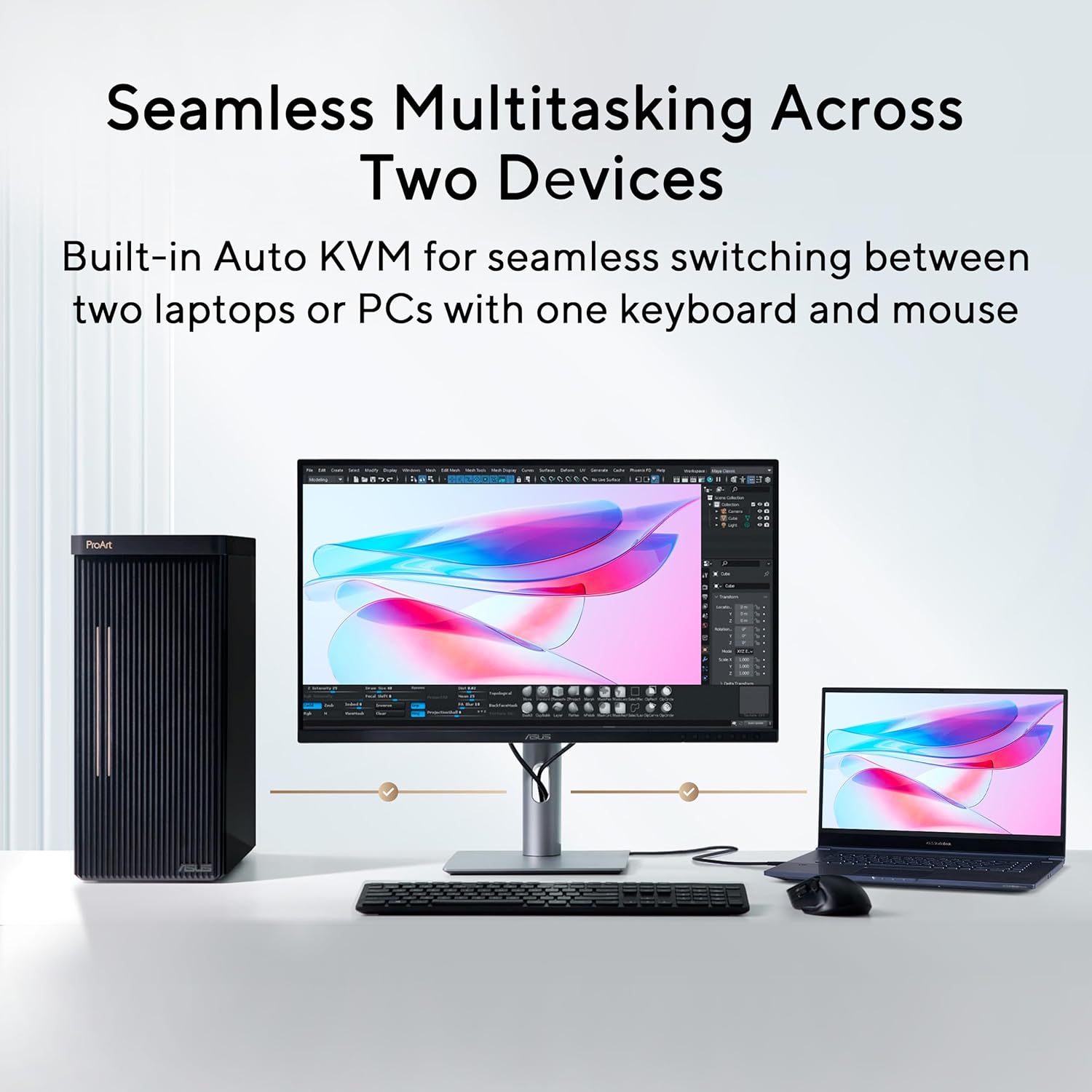 ASUS ProArt Display 32' 6K Professional Monitor (PA32QCV) - IPS, 6K (6016 x 3384), 98% DCI-P3, LuxPixel™, ΔE < 2, Calman Verified, Thunderbolt 4, DisplayHDR600, DisplayWidget, 3 yr Warranty