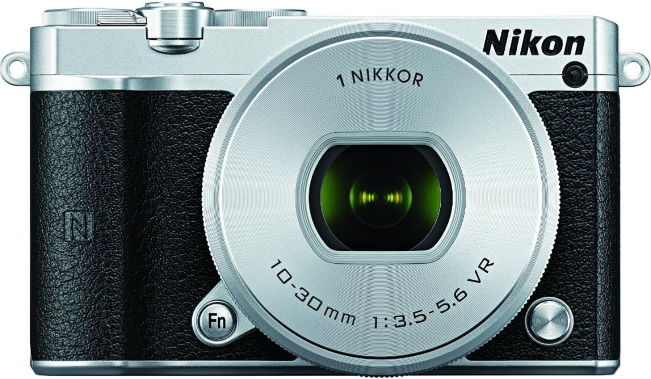 Nikon 1 J5 Mirrorless Digital Camera w/ 10-30mm PD-ZOOM Lens (Silver)