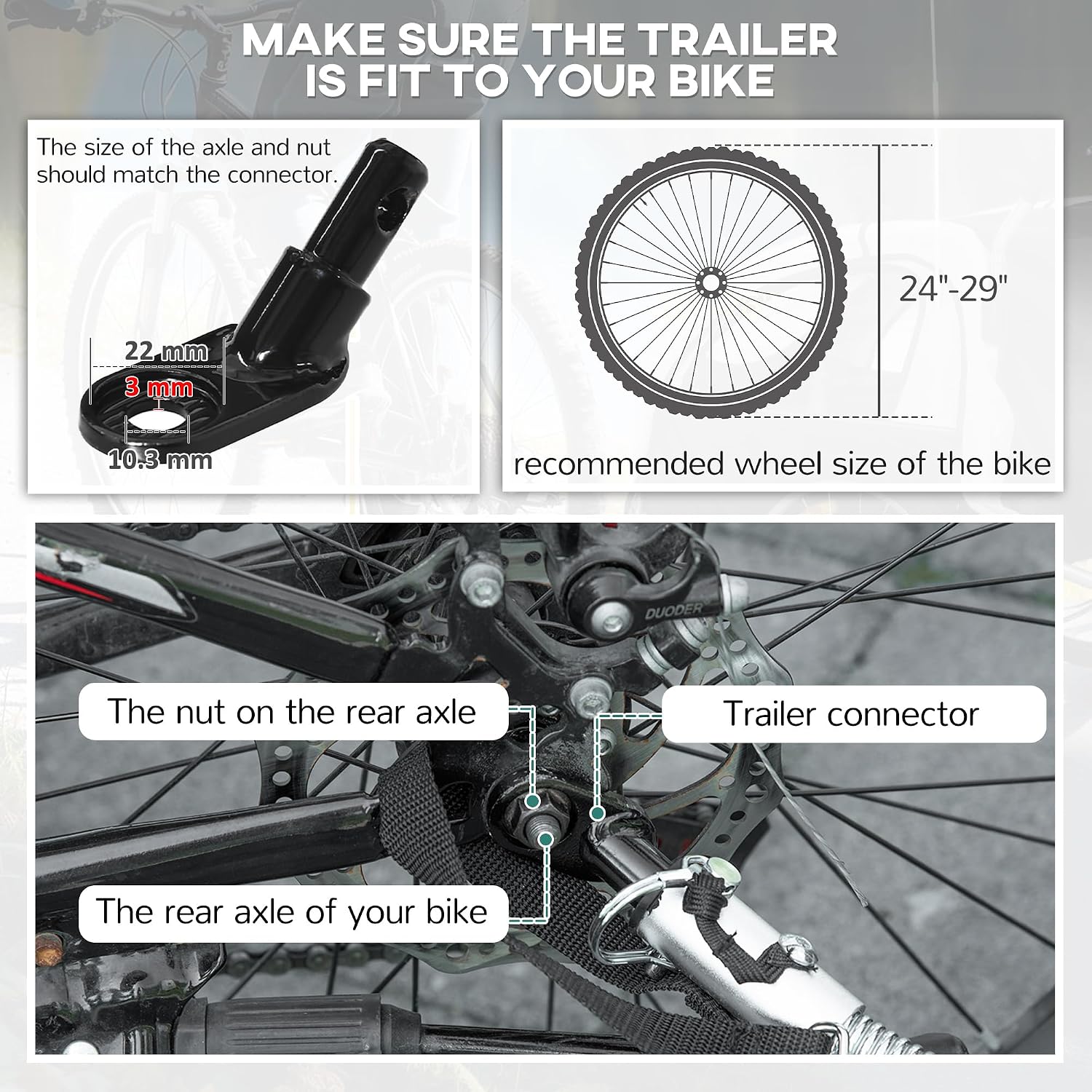 Aosom Elite 360 Swivel Bike Trailer for Kids Double Child Two-Wheel Bicycle Cargo Trailer with 2 Security Harnesses