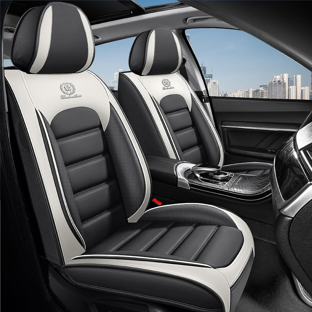 2 Seat Covers for Infiniti QX80 2000-2026 Breathable Car Seat Covers,Anti-Slip Waterproof Car Seat Protectors with Airbag,Automotive Vehicle Cushion with Storage Pockets (Standard,Gray)