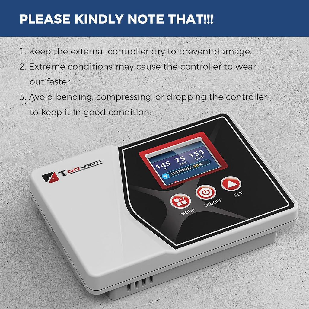 ALORAIR Wired Remote Controller for Digital Humidity, Temperature, for Galaxy 60 / Galaxy 60P / Galaxy 85P Basement Crawl Space Dehumidifier