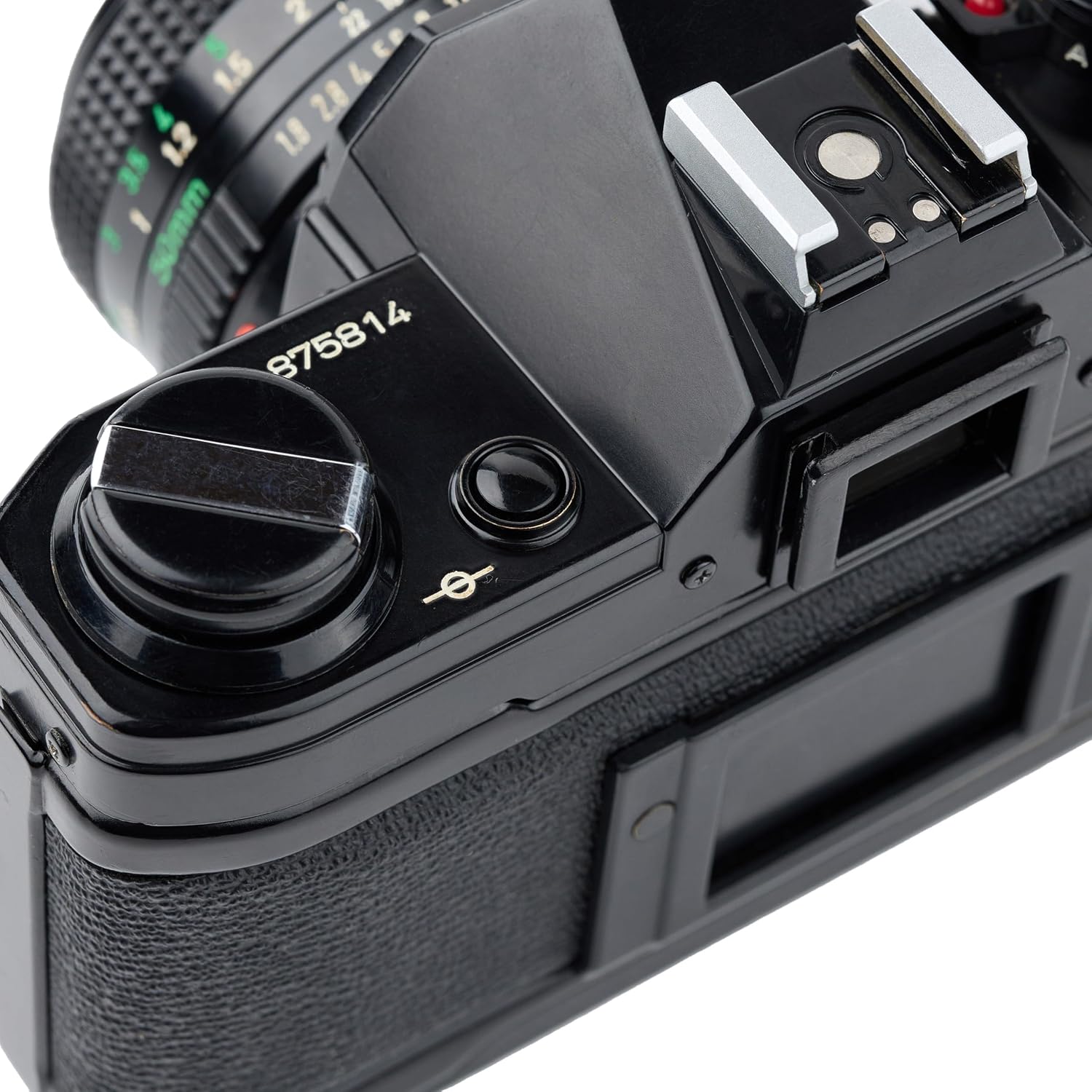 Canon AE-1 35mm SLR Film Manual Focus Camera (Black) with 50MM Canon FD Mount Lens. (Renewed)