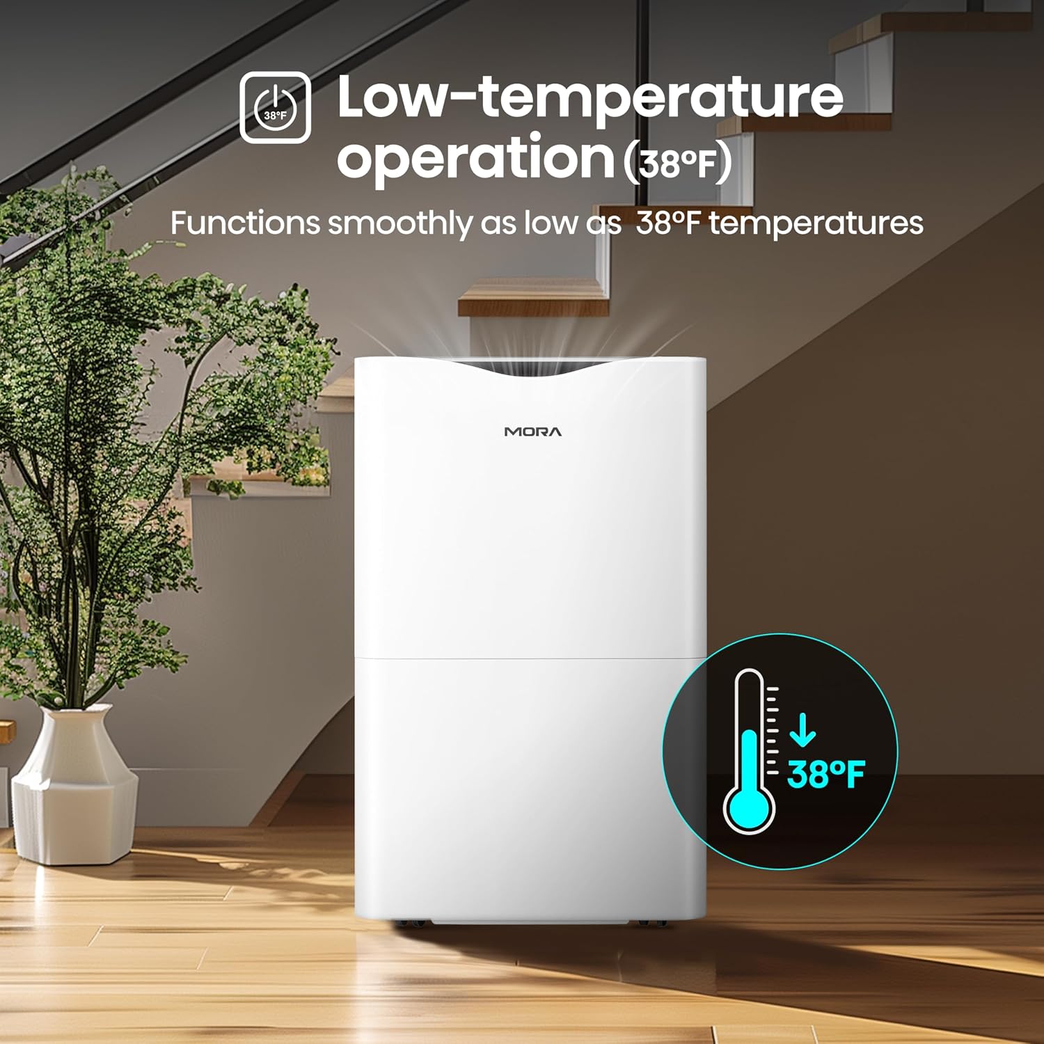 Mora Mora by Hisense 50 Pint Dehumidifier, for Space upto 4,500 Sq. Ft at Home, in Basements and Large Rooms, Energy Star, Quiet Operation,Filter Indicator with Washable Filter, 2 Years Warranty