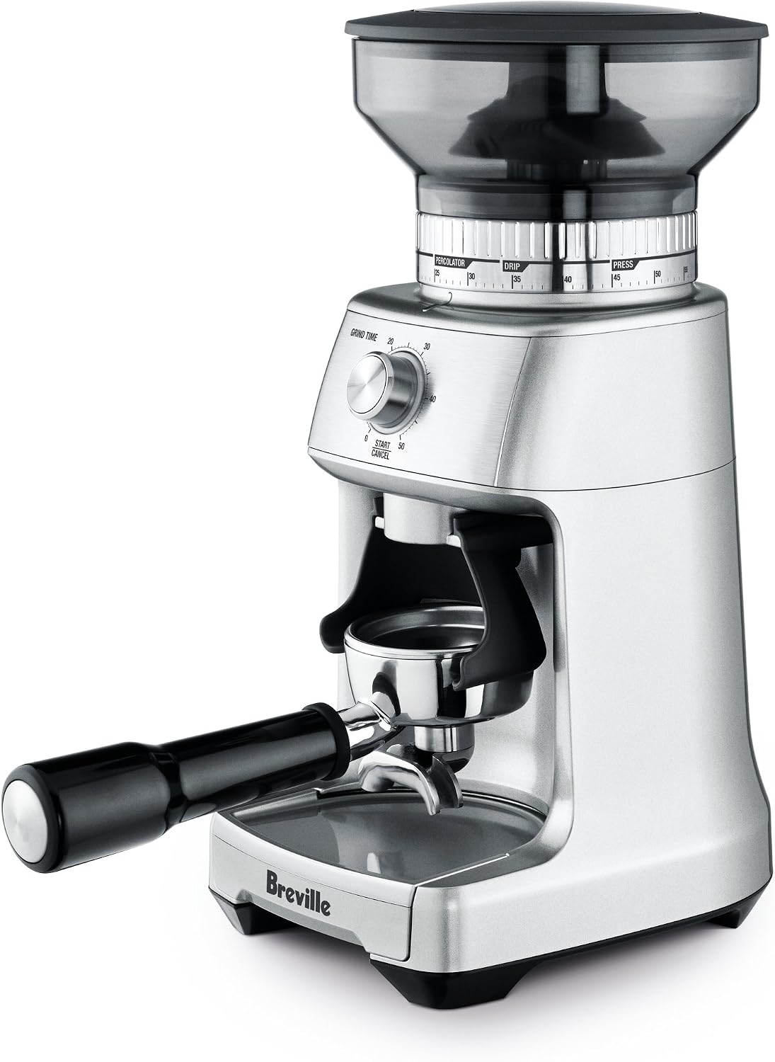 Breville Dose Control Pro Coffee Bean Grinder, BCG600SIL, Silver