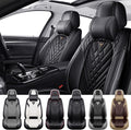 Car Seat Covers for Toyota C-HR 2018-2022, Waterproof Nappa Leather Front Seat Cover with Headrests, Anti-Slip and Comfortable Automotive Seat Protector&Accessories(Black)