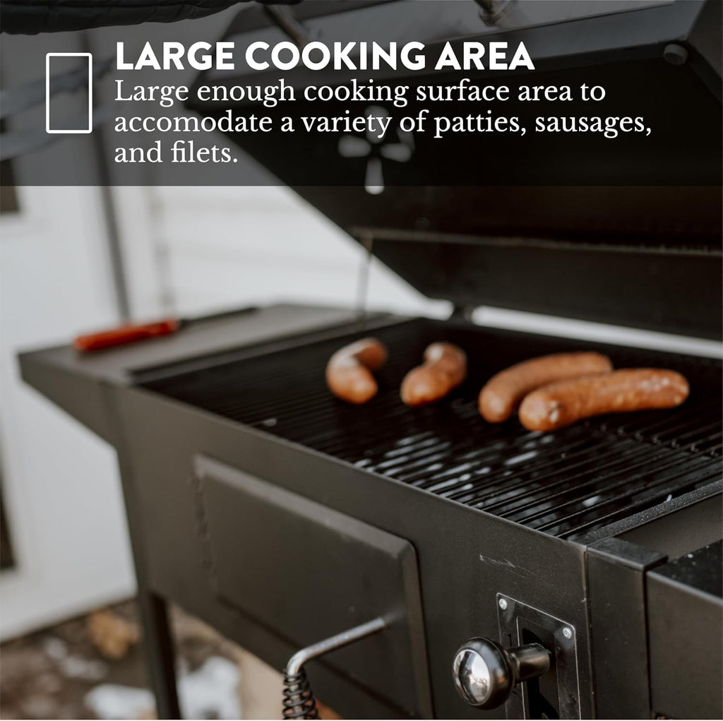 Gas One Charcoal Grill – 24-inch BBQ Charcoal Grill – Charcoal Smoker with Multiple Tier Heat Control – Outdoor Grill for Camping, Picnic, Patio, Backyard Barbecue, Outdoor Cooking