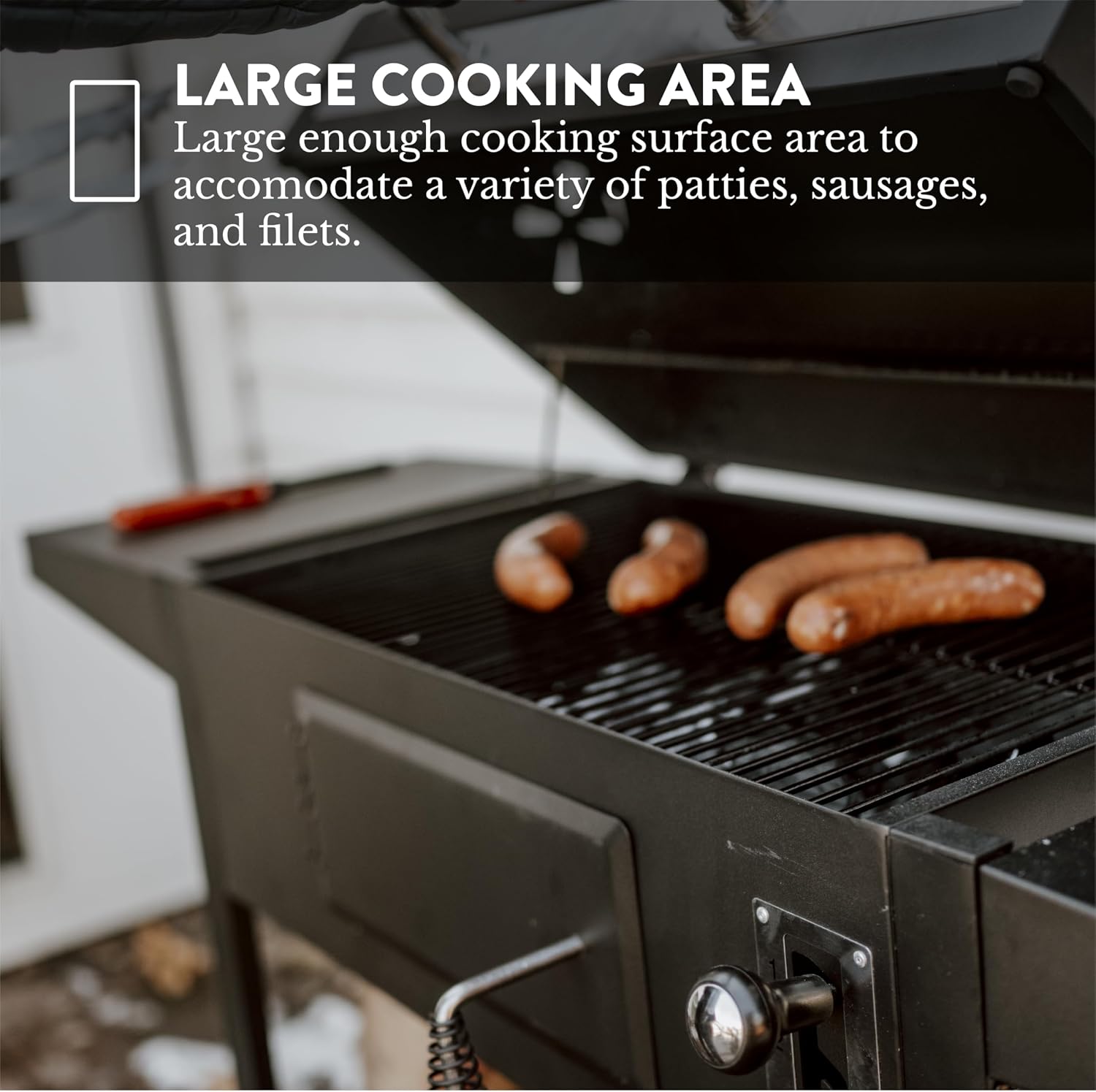 Gas One Charcoal Grill – 24-inch BBQ Charcoal Grill – Charcoal Smoker with Multiple Tier Heat Control – Outdoor Grill for Camping, Picnic, Patio, Backyard Barbecue, Outdoor Cooking