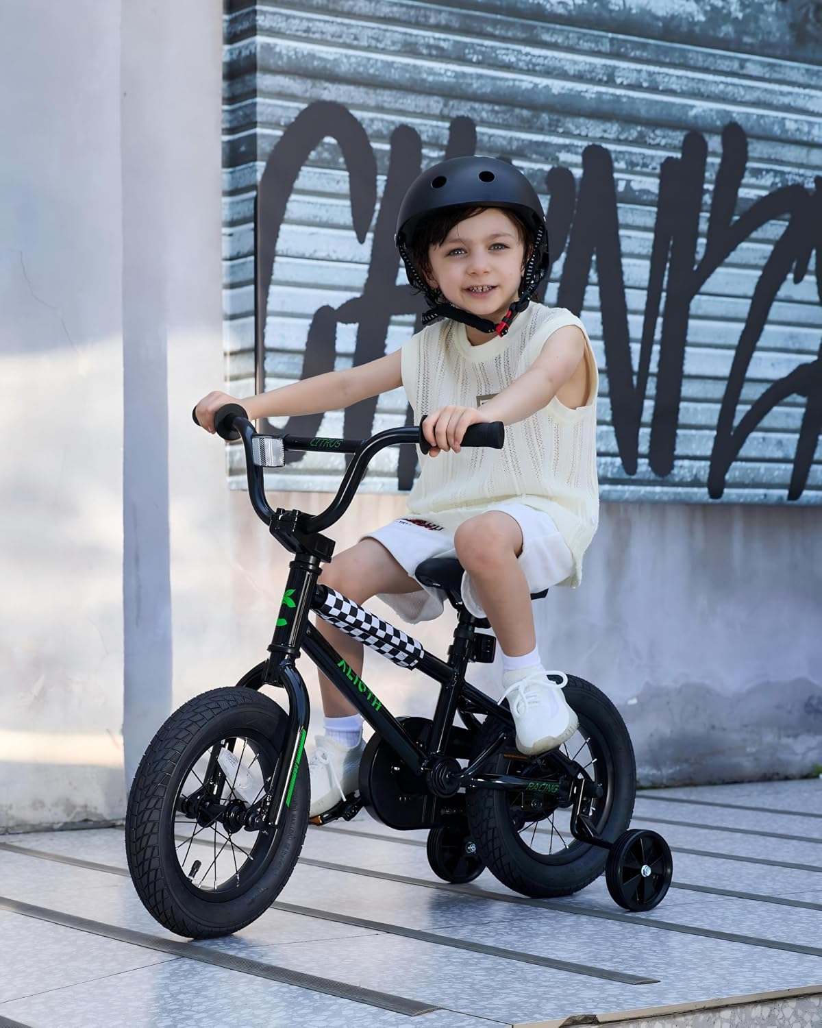 vollsch BMX Style 12 14 16 Inch Kids Bike Training Wheels 20'' Bicycle with Kickstand for 2-14 Years Old Toddlers Boys Girls Coaster Brake Multiple Colors