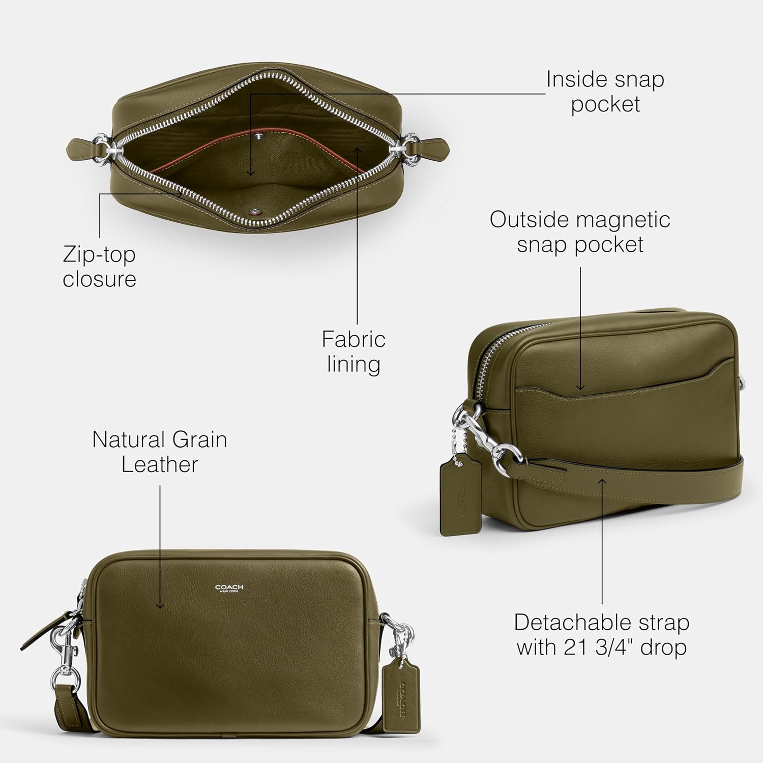 COACH Men's Radio Camera Bag