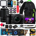 Nikon Z30 Mirrorless Camera with 2 Lens Kit NIKKOR Z DX 16-50mm F3.5-6.3 VR and 50-250mm F4.5-6.3 VR Bundle 1743 w/Deco Gear Photography Backpack + LED + Filter Kit + Tripod + Software & Accessories