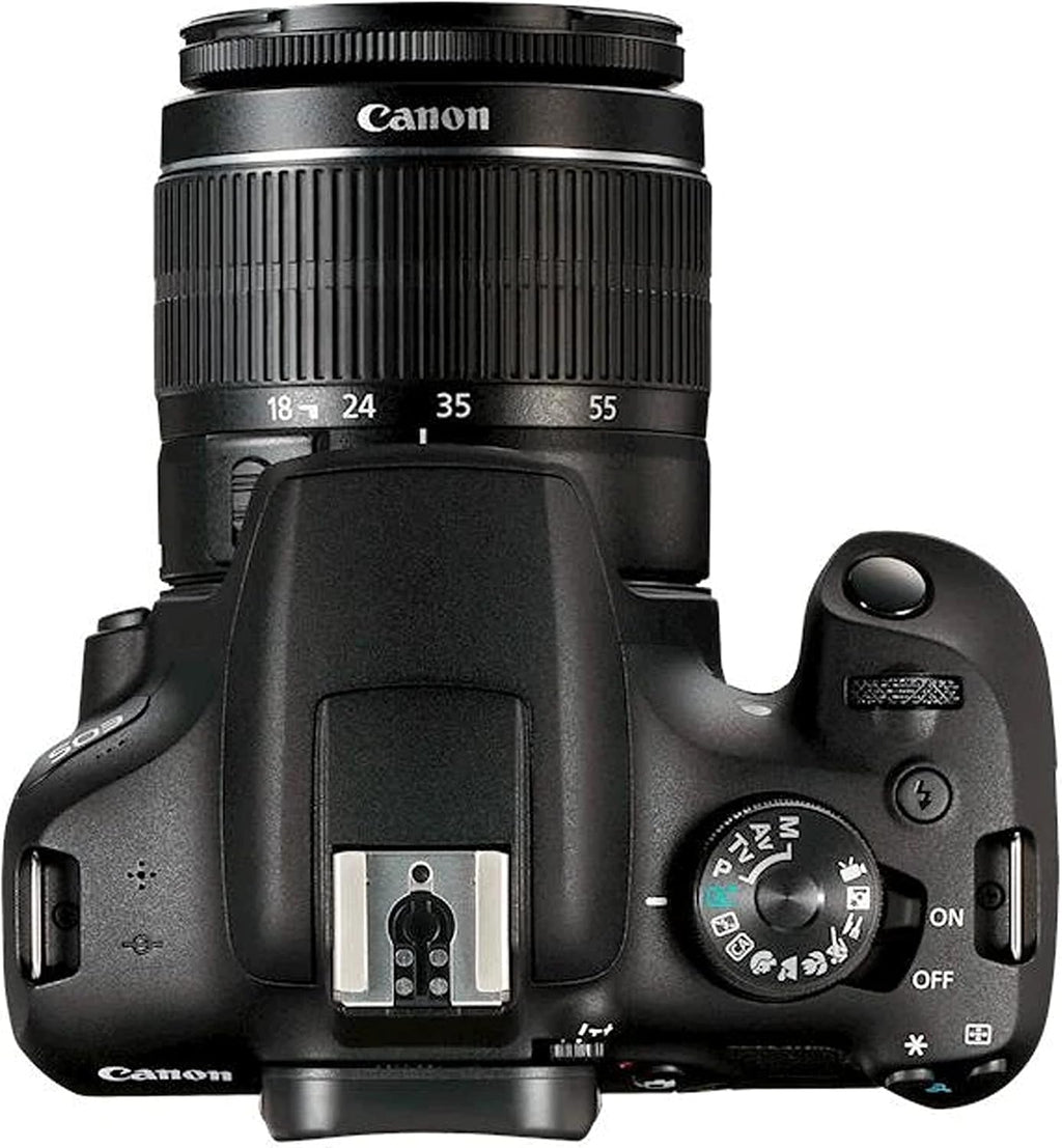 Canon EOS Rebel T7 DSLR Camera w/EF-S 18-55mm F/3.5-5.6 is II Zoom Lens + 64GB Memory, Filters,Case, Tripod, Flash, Remote, and More (35pc Bundle) (Renewed)