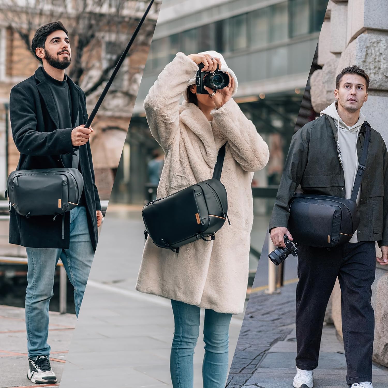PGYTECH OneGo Solo V2 Camera Sling Bag, 10L Crossbody Camera Bag for Urban Travel Photographers, Mirrorless Camera Bag for Sony/Canon/Nikon/DJI Mavic/Air/Mini/Tripod/Laptop