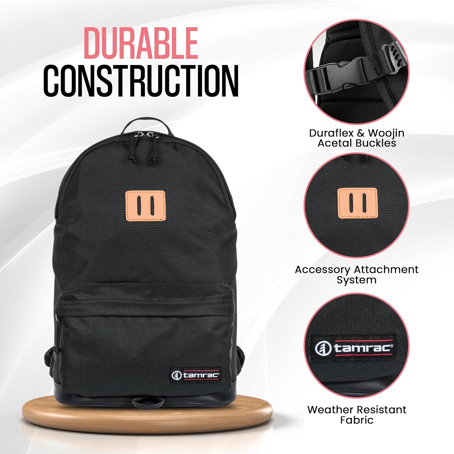 Tamrac Runyon Camera Backpack for Photographers, DSLR Camera Bag with Laptop Compartment, Professional Photography Backpack, Travel Camera Carrying Case with Customizable Protective Dividers