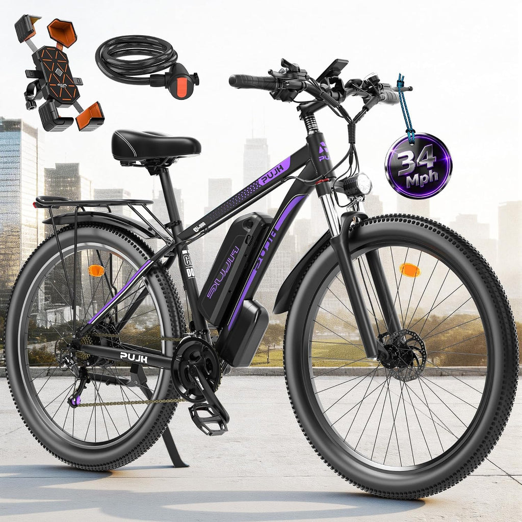 2000W Electric Bike for Men Women 48V 840Wh Battery, 29'' Fast Ebike,Max 34 Mph Speed up to 80 Miles, Front Suspension Class 3, Snow Off Road Commuter Mountain E-Bike for Adults