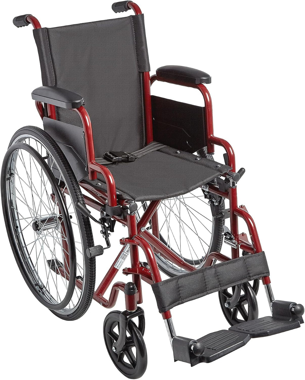 Ziggo 14' Seat Width Pediatric Wheelchair for Kids & Children, Lightweight, Manual Folding Wheelchair w/Safety Belt, Swing-Away Foot Support w/Straps, Desk Length Arm Rests