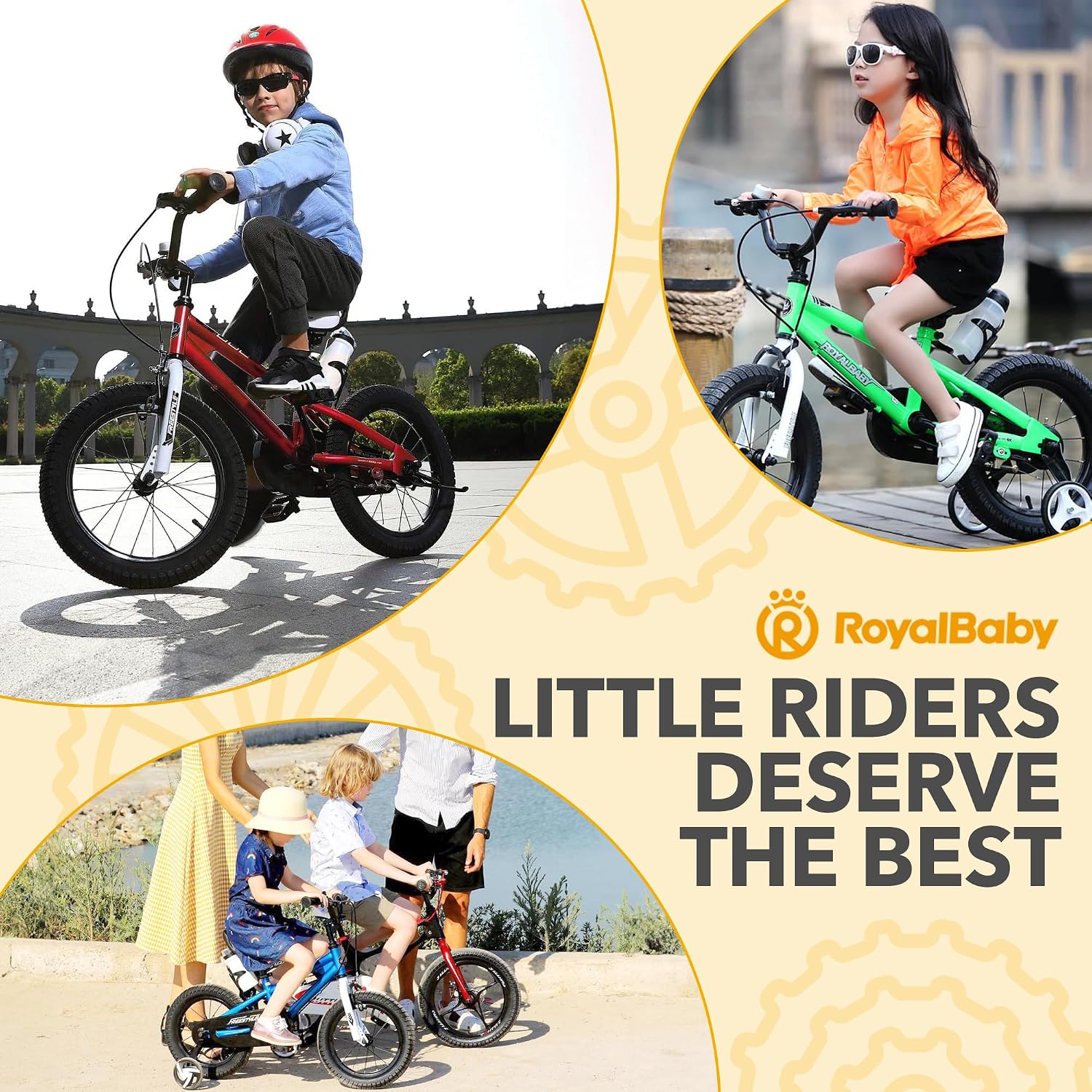 RoyalBaby Kids Bike with Dual Handbrake for Beginners,12 14 16 18 20 Inch Bicycle for Boys & Girls Ages 3-10 Years
