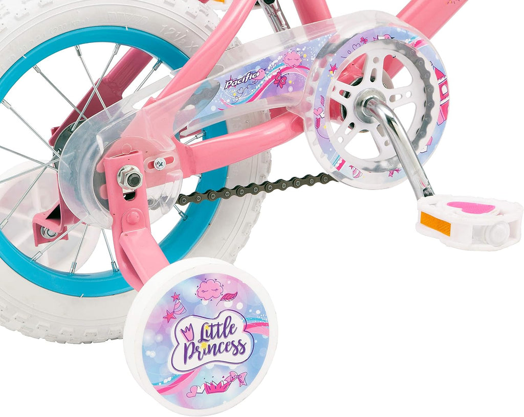 Pacific Character Kids Bike for Boys & Girls Ages 3-7 Year Old, 12 or 16-Inch Wheels Option, Steel Frame, Coaster Brakes, Adjustable & Quick Release Seat, Training Wheels Included, Great for Beginners