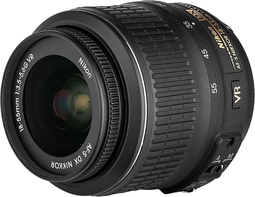 Nikon D3200 24.2MP DSLR Camera Kit with 18-55mm VR Zoom Lens – Full HD 1080p Video Capture, Fast 11-Point Autofocus System + 128GB Memory Card + Protective Memory Card Case + Camera Bag + More