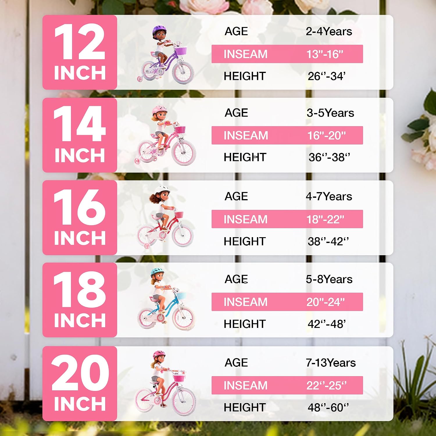 RoyalBaby Girls Bike with Training Wheels, Stargirl Kids Bicycle 14 Inch Toddlers to Big Kids 3-5 Years, Star Pink