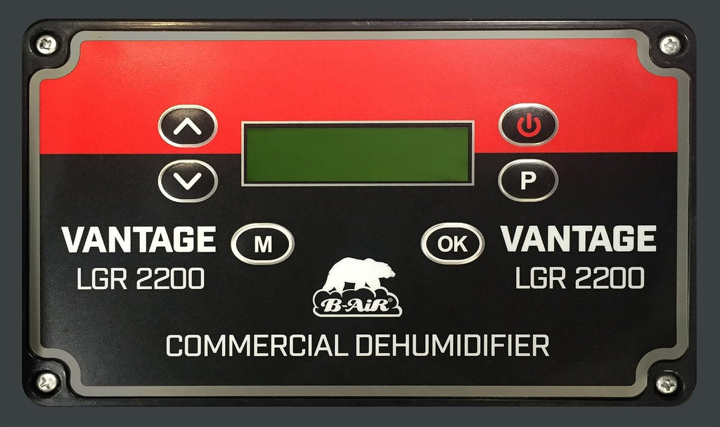 B-Air VG-2200 225 Pint Commercial LGR Dehumidifier for Water Damage Restoration Equipment Mold Remediation, Blue