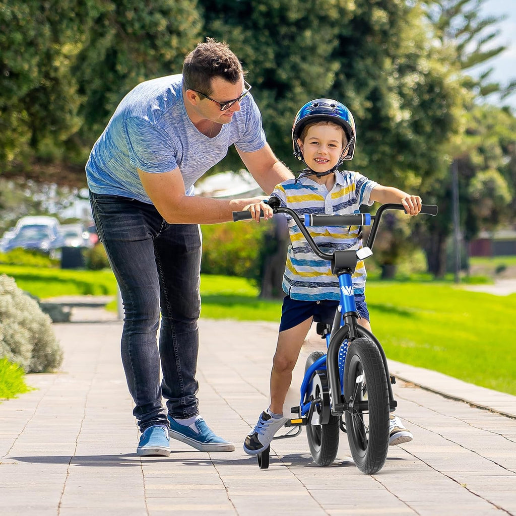 67i BMX Toddler Bike with Training Wheels 12/14/16 Inch Kids Bicycle Boys Girls Age 3-8 Durable Steel Frame Adjustable Seat Coaster Brake Bicicleta para Niños