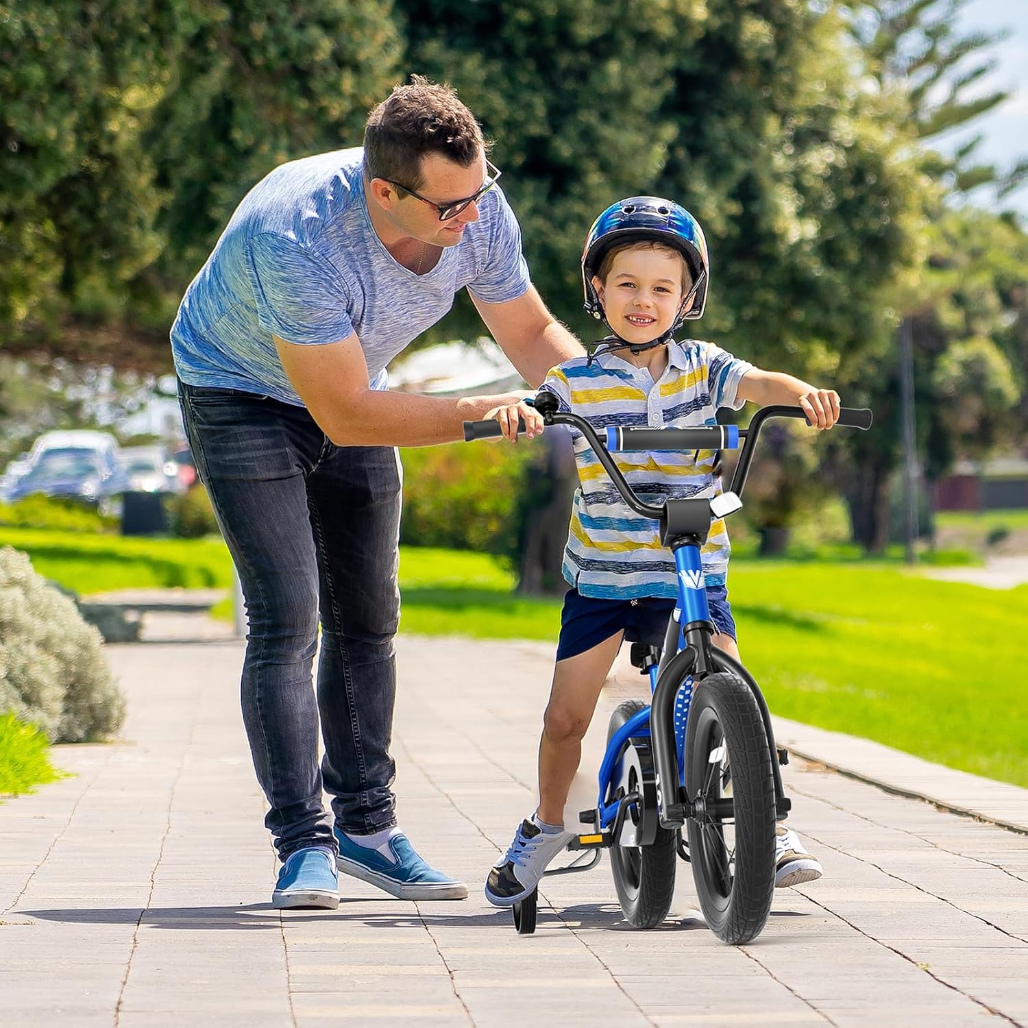 67i BMX Toddler Bike with Training Wheels 12/14/16 Inch Kids Bicycle Boys Girls Age 3-8 Durable Steel Frame Adjustable Seat Coaster Brake Bicicleta para Niños