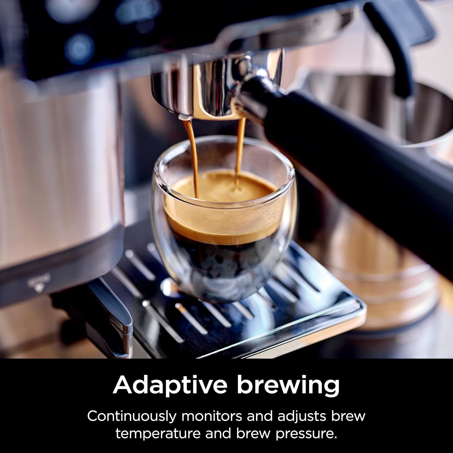 Ninja Luxe Café Essential Series, Espresso Machine and Drip Coffee Maker, Integrated Grinder, Assisted Tamper, Hands-Free Frother, for Cappuccinos and Lattes, Dairy or Non-Dairy. ES501C