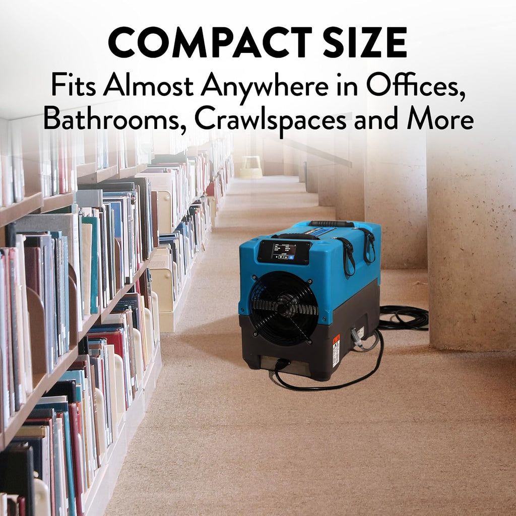 Dri-Eaz Revolution LGR Commercial Dehumidifier with Pump, 17 Gallon, Industrial Dehumidifier, Compact Dehumidifier
