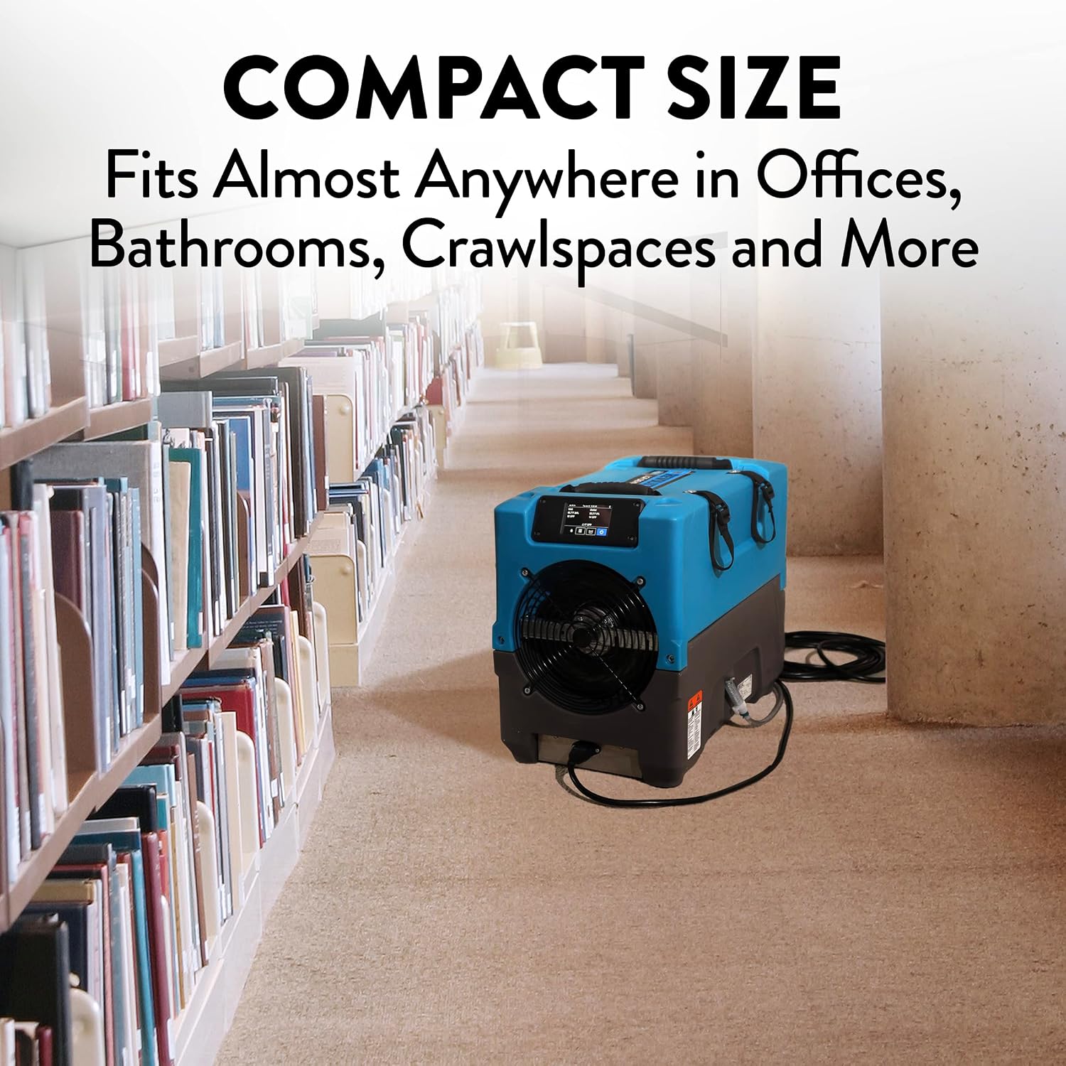 Dri-Eaz Revolution LGR Commercial Dehumidifier with Pump, 17 Gallon, Industrial Dehumidifier, Compact Dehumidifier