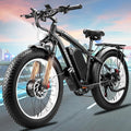 9000W-Peak 52V 34Ah 1768Wh Battery Dual-Motor-Ebike for Adults, 42-46MPH 105 Miles Range Fast-Ebike-Dual-Motor-Electric-Bike,24'*4.0' Men Fat-Tire-Electric-Bicycle Lockable Suspension