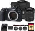 Canon EOS RP Mirrorless Camera| 26.2MP Full Frame Sensor| 4K Video Recording| Lightweight Compact Camera for Travel and Everyday Content Creation (3380C002) + Canon RF 24-105mm Lens + 64GB Card + Bag