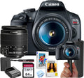Canon EOS Rebel T7 DSLR Camera Bundle w/Canon EF-S 18-55mm f/3.5-5.6 is II Lens + 64GB Memory + Stabilizing Grip + Software Pack +More (Value Bundle) (Renewed)