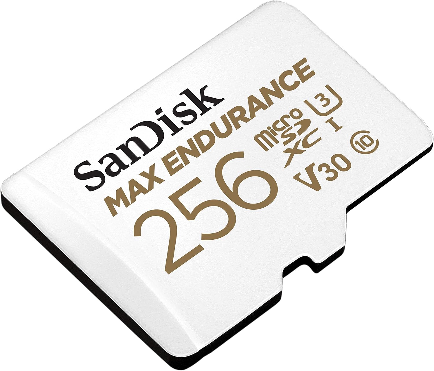 SANDISK 256GB MAX Endurance microSDXC Card with Adapter for Home Security Cameras and Dash cams - C10, U3, V30, 4K UHD, Micro SD Card - SDSQQVR-256G-GN6IA