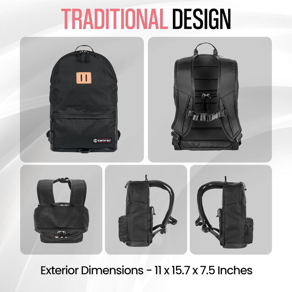 Tamrac Runyon Camera Backpack for Photographers, DSLR Camera Bag with Laptop Compartment, Professional Photography Backpack, Travel Camera Carrying Case with Customizable Protective Dividers
