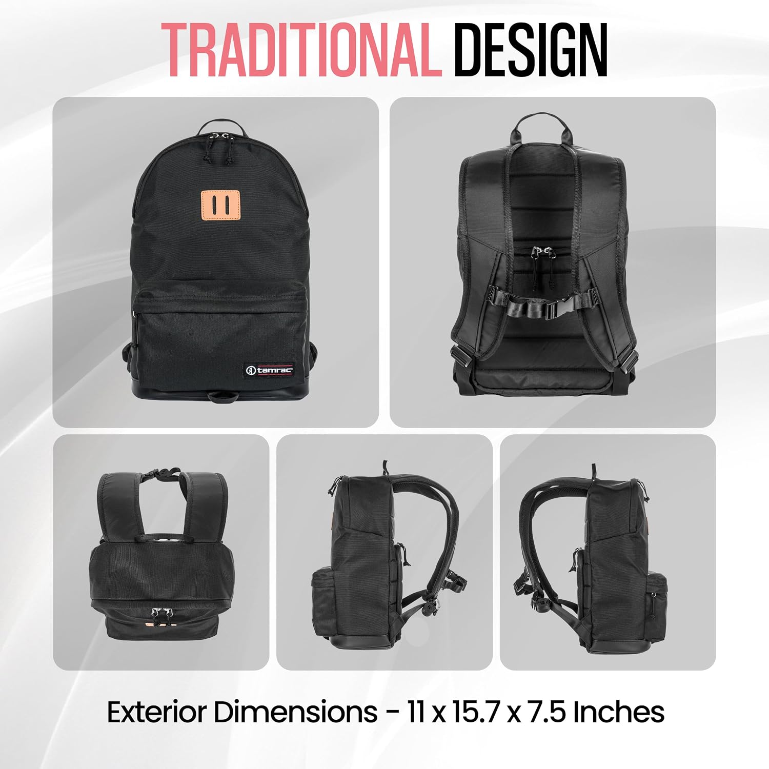 Tamrac Runyon Camera Backpack for Photographers, DSLR Camera Bag with Laptop Compartment, Professional Photography Backpack, Travel Camera Carrying Case with Customizable Protective Dividers