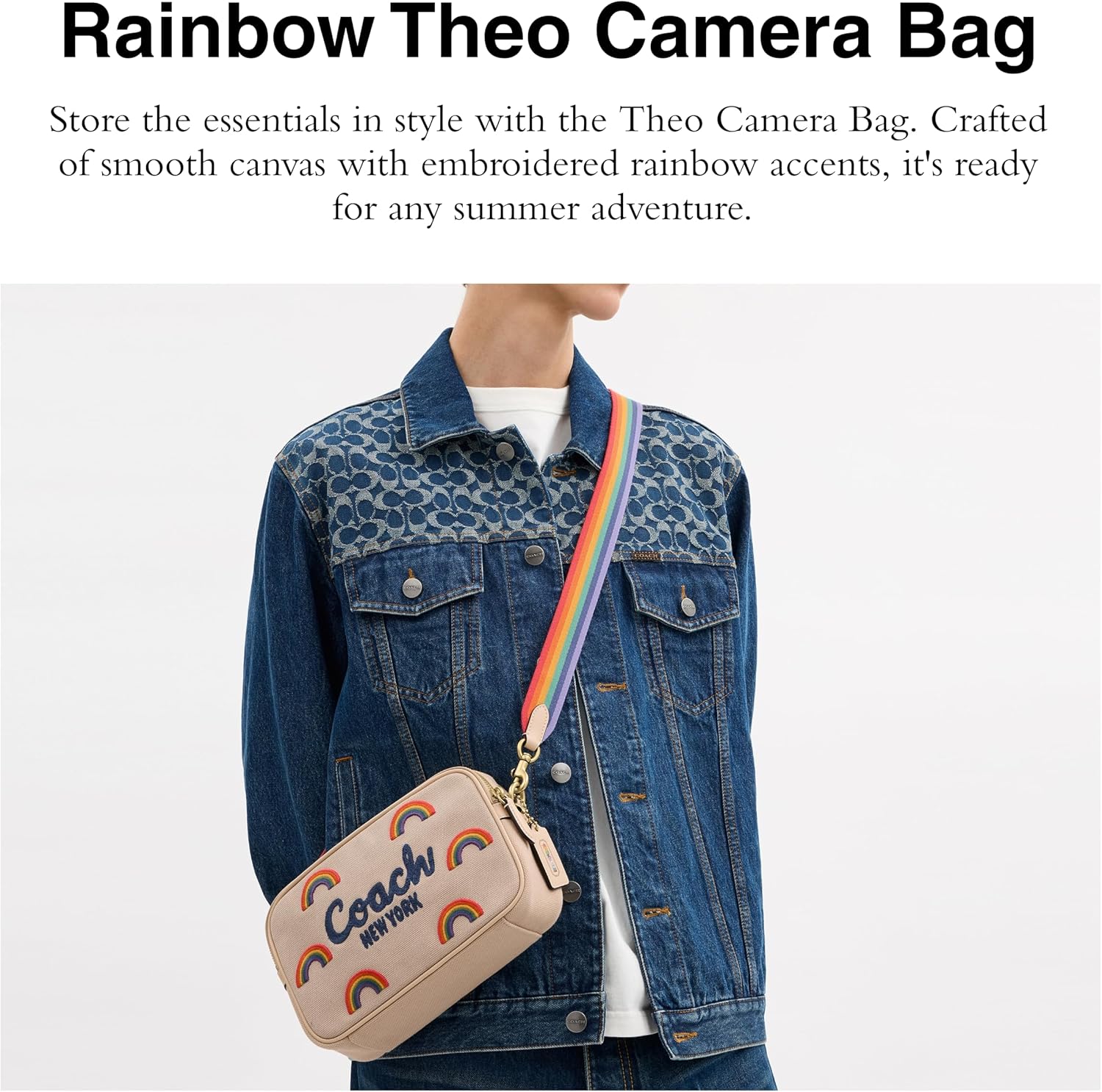 Coach Rainbow Theo Camera Bag