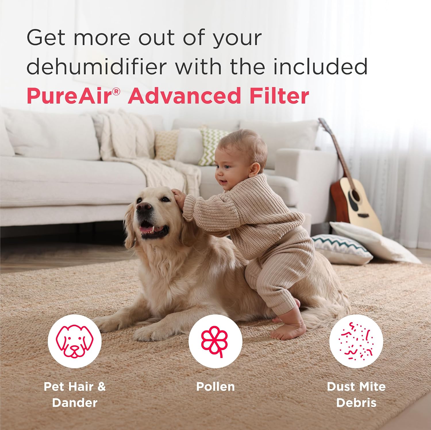 Frigidaire Gallery 2-in-1 35-Pint Dehumidifier with Wi-Fi, Air Quality Monitoring for Small/Medium/Large Rooms & Basements, Custom Humidity Control, Auto Shut Off, White