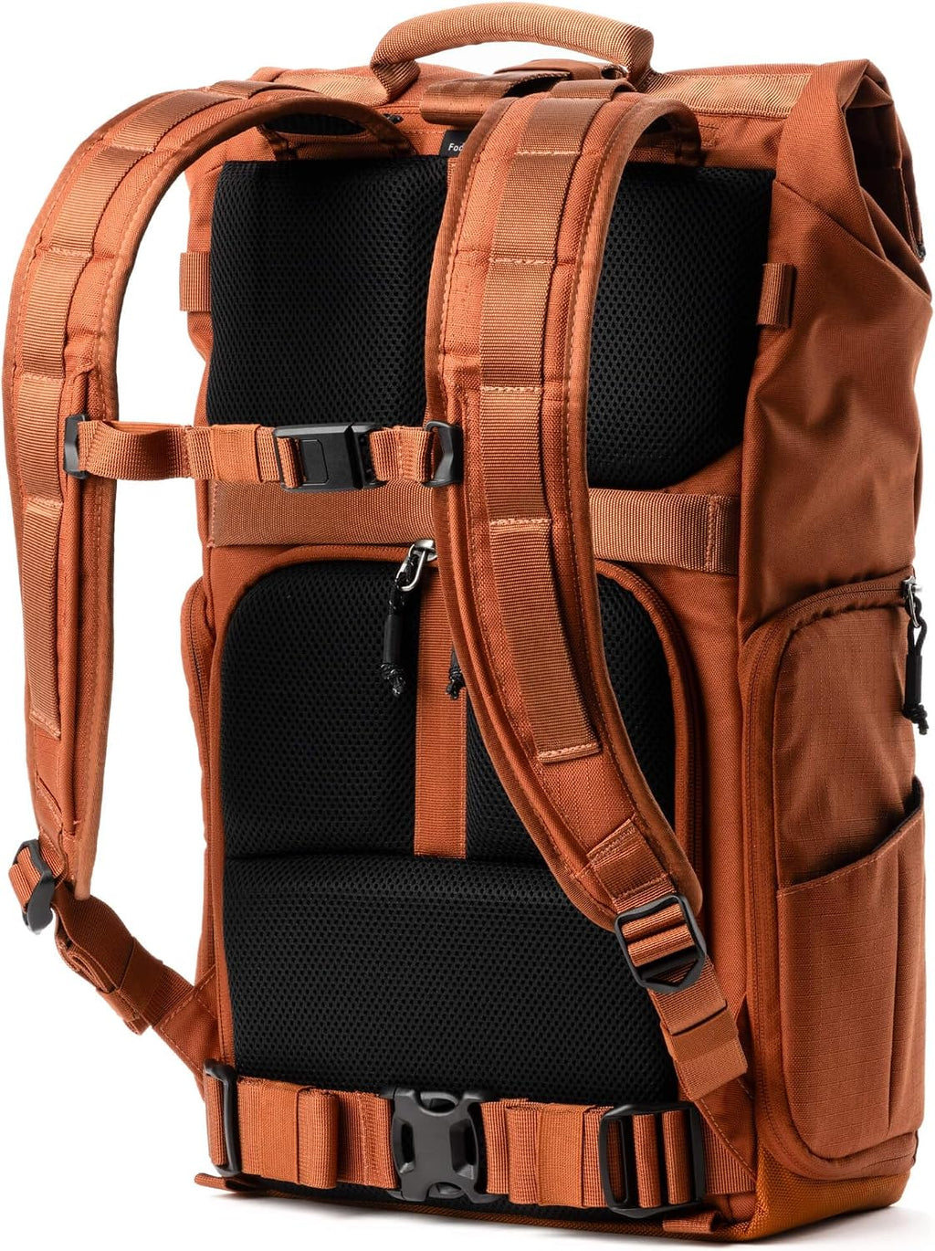 Think Tank FocusPoint 30L RollTop Camera Backpack - Urban Rust: Expandable Travel & Camera Backpack with Laptop Sleeve, Quick Side and Back Access, Rain Cover – Versatile Photography & Travel Bag