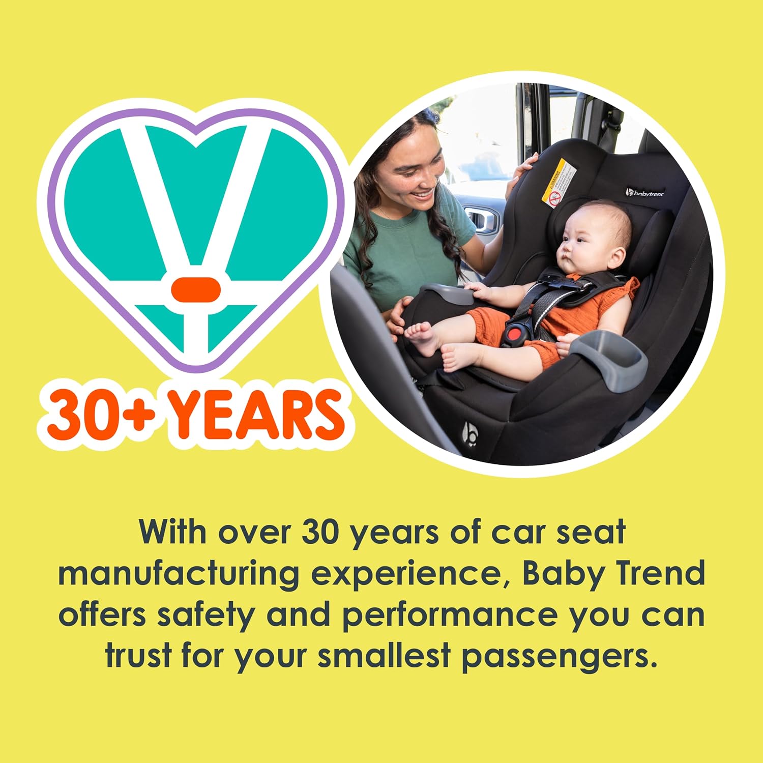 Baby Trend Trooper 3-in-1 Convertible Car Seat, Dash Black