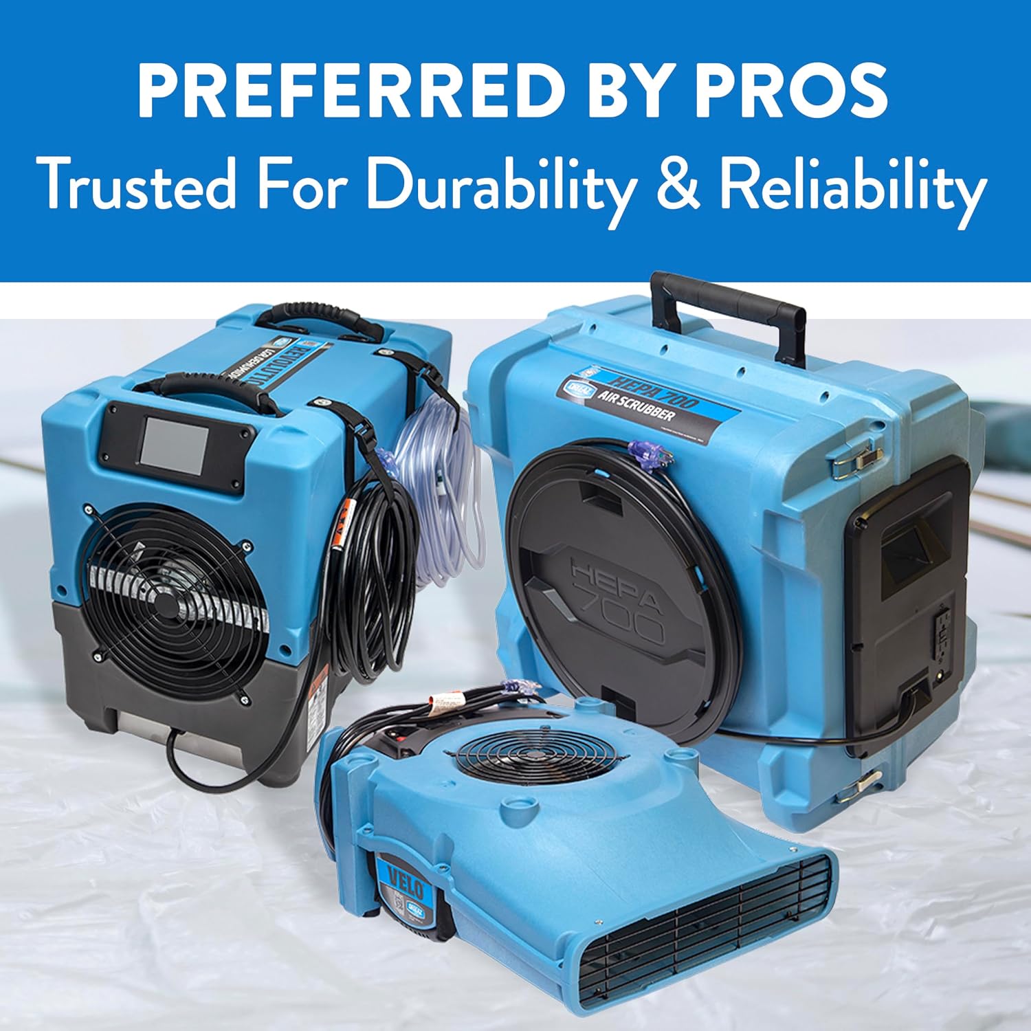 Dri-Eaz PHD 200 Commercial Dehumidifier with Pump, Industrial Dehumidifier (F515), Crawl Space and Basement Drying