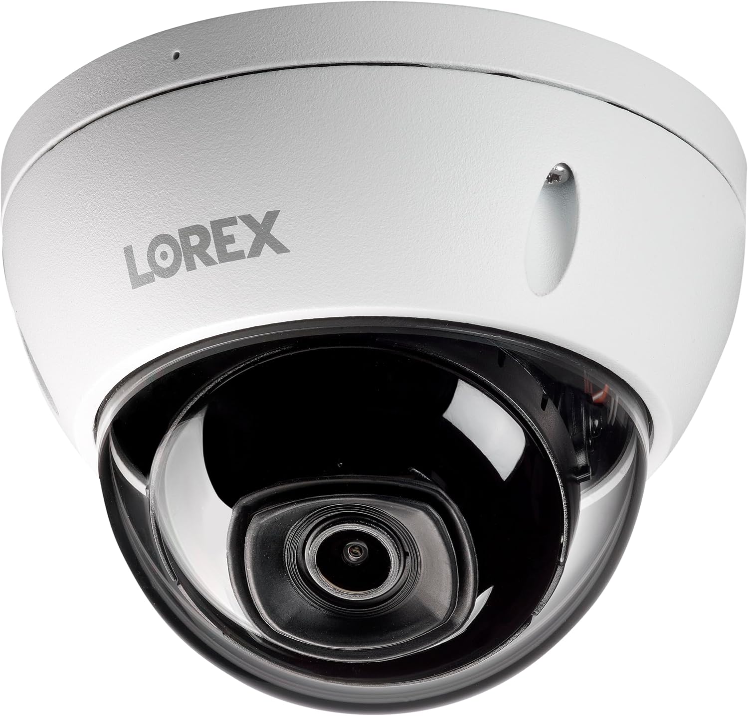 Lorex 4K IP Wired Dome Security Camera | Listen-in Audio | IK10 Vandal Proof Rating | Person and Vehicle Detection | Color Night Vision | IP67 Weatherproof | White