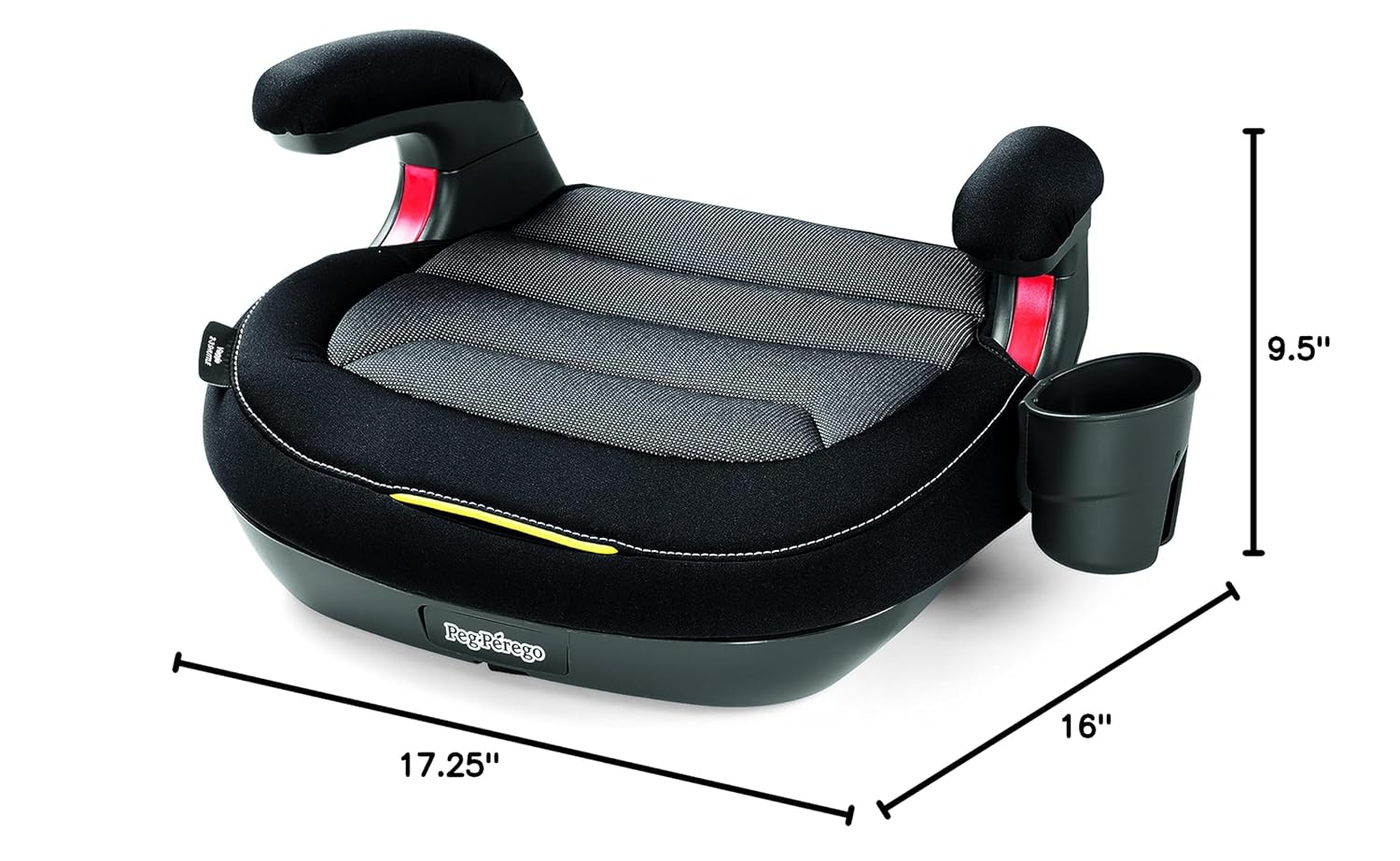 Peg Perego Viaggio Shuttle - Booster Car Seat - for Children from 40 to 120 lbs - Made in Italy - Licorice (Black)